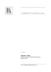 Kramer VS-211HA User Manual
