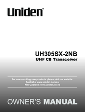 Uniden UH305SX-2NB Owner's Manual