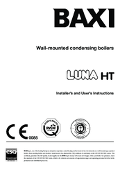Baxi LUNA HT 1.120 Installers And Users Instructions