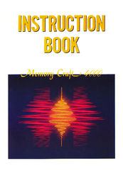 Janome Memory craft 4000 Instruction Book