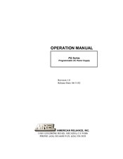 Amrel PQ Series Operation Manual