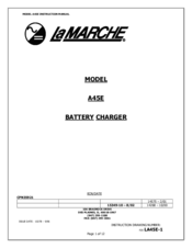 La Marche A45E Instruction Manual