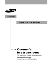 Samsung LN-S3296D Owner's Instructions Manual