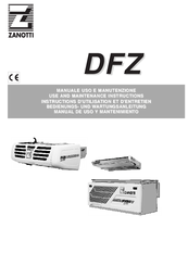 Zanotti DFZ425 Use And Maintenance Instructions