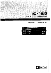 ICOM IC-125 Instruction Manual