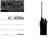 ICOM IC-40GX Instruction Manual
