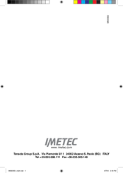 Imetec B8001 Operating Instructions Manual