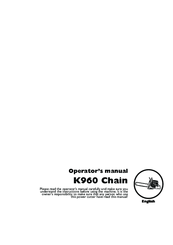 Husqvarna K960 Chain Operator's Manual