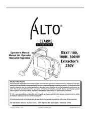 Alto Bext 100H Operator's Manual