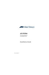 Allied Telesis AT-FS704 Installation Manual