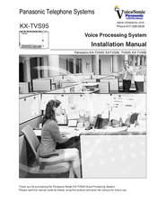 Panasonic KX-TVS95 Installation Manual