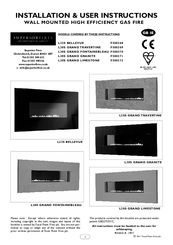superior fires L30S Grand Grandite Installation & User's Instructions