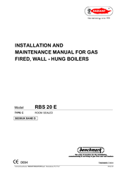Radiant RBS 20 E Installation Manual