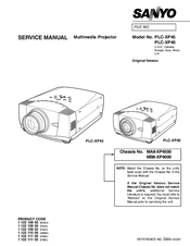 Sanyo PLC-XP40 Service Manual