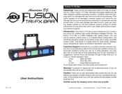 ADJ Fusion Tri FX Bar Instruction Manual
