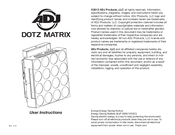 ADJ DOTZ MATRIX User Instructions