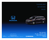 Honda 2012 ODYSSEY EX-L with Rear Entertainment System Technology Reference Manual