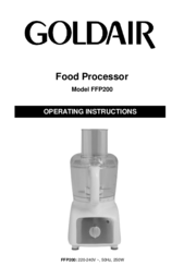 Goldair FFP200 Operating Instructions Manual
