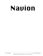Winnebago View Navion Owner's Manual