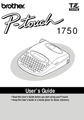 Brother P-touch 1750 User Manual