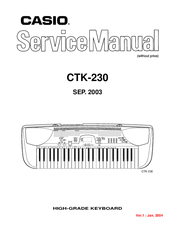 Casio CTK-230 Service Manual