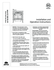 Intertek Jotul GF 200 DV IPI Lillehammer Operation Instructions Manual