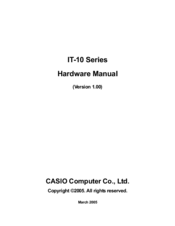 Casio IT-10 Series Hardware Manual