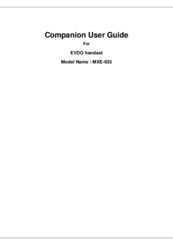UMX MXE-635 User Manual