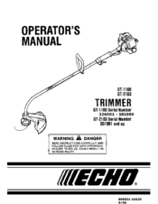 Echo GT-2103 Operator's Manual
