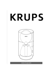 Krups F 180 Instructions For Use Manual