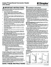 Dimplex LPC Series Installation Instructions
