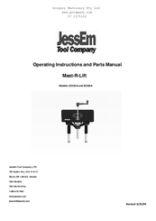 JessEm Tool 02101A Operating Instructions And Parts Manual