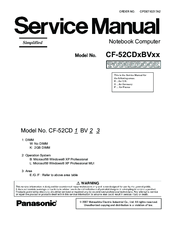 Panasonic CF-52CD series Service Manual