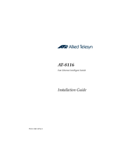 Allied Telesis AT-8116 Installation Manual