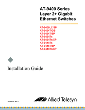 Allied Telesis AT-9424T/GB Series Installation Manual