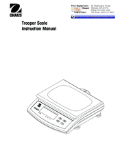 OHAUS TROOPER Instruction Manual