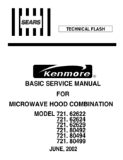 Kenmore 721. 62622 Service Manual