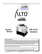 Clarke EXT 10-15 Service Manual