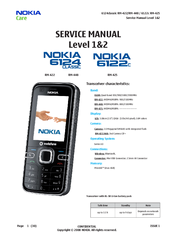 Nokia 6124 Classic RM422 Service Manual