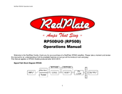 RedPlate RP50D Operation Manual