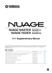 Yamaha NUAGE MASTER Ncs500-CT Supplementary Manual