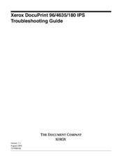 Xerox DocuPrint 96/4635/180 IPS Troubleshooting Manual