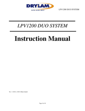 Drylam LPV1200 DUO SYSTEM Instruction Manual