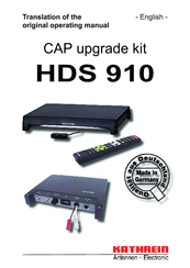Kathrein HDS 910 Operating Manual