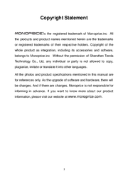 Monoprice MW301A User Manual