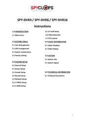 Spyclops SPY-DVR8 Instructions Manual