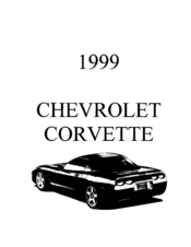 Chevrolet 1999 Corvette Product Manual