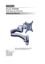 Dyconn WA540S Instruction Manual