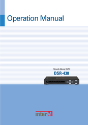 Inter-m DSR-430 Operation Manual