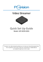 Provision GIP-HDVR-2001 Quick Setup Manual
